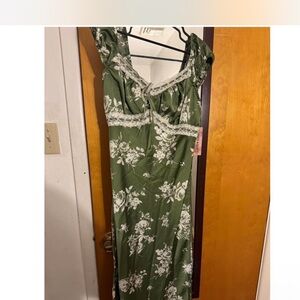 Inspired Hearts Olive Floral Lace Chemise